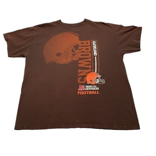 NFL Cleveland Browns T Shirt Men´s Large Brown Lar