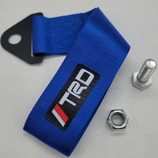 Brand New Universal TRD Blue High Strength Tow Strap Hook For Front / REAR 62TS3ZN3W