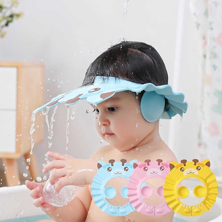 Adjustable Shower Cap for Kids with Ear Protection EsLO