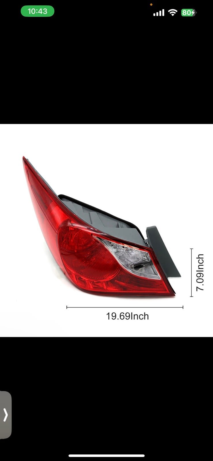 For Hyundai Sonata Tail Light 2011-2014 Right Passenger Side （Without bulb) 2DbnzQ9L0