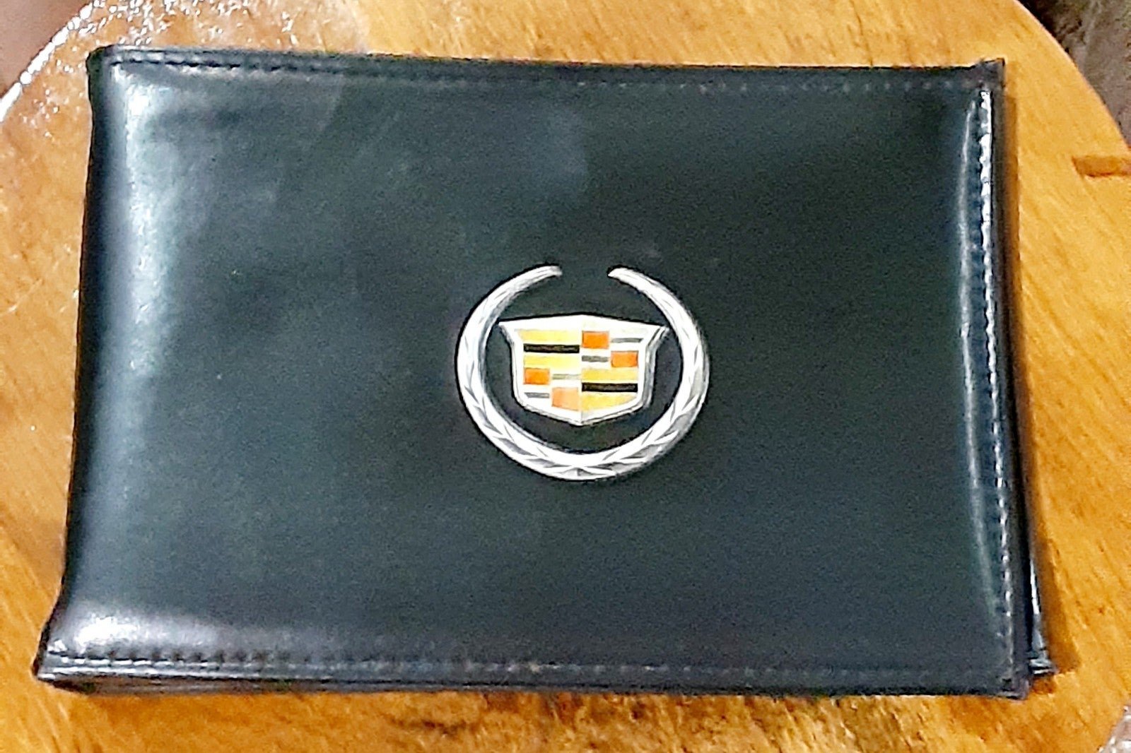 Cadillac OEM GM Black Leather Owners Manual Cover bdGCLuSxq