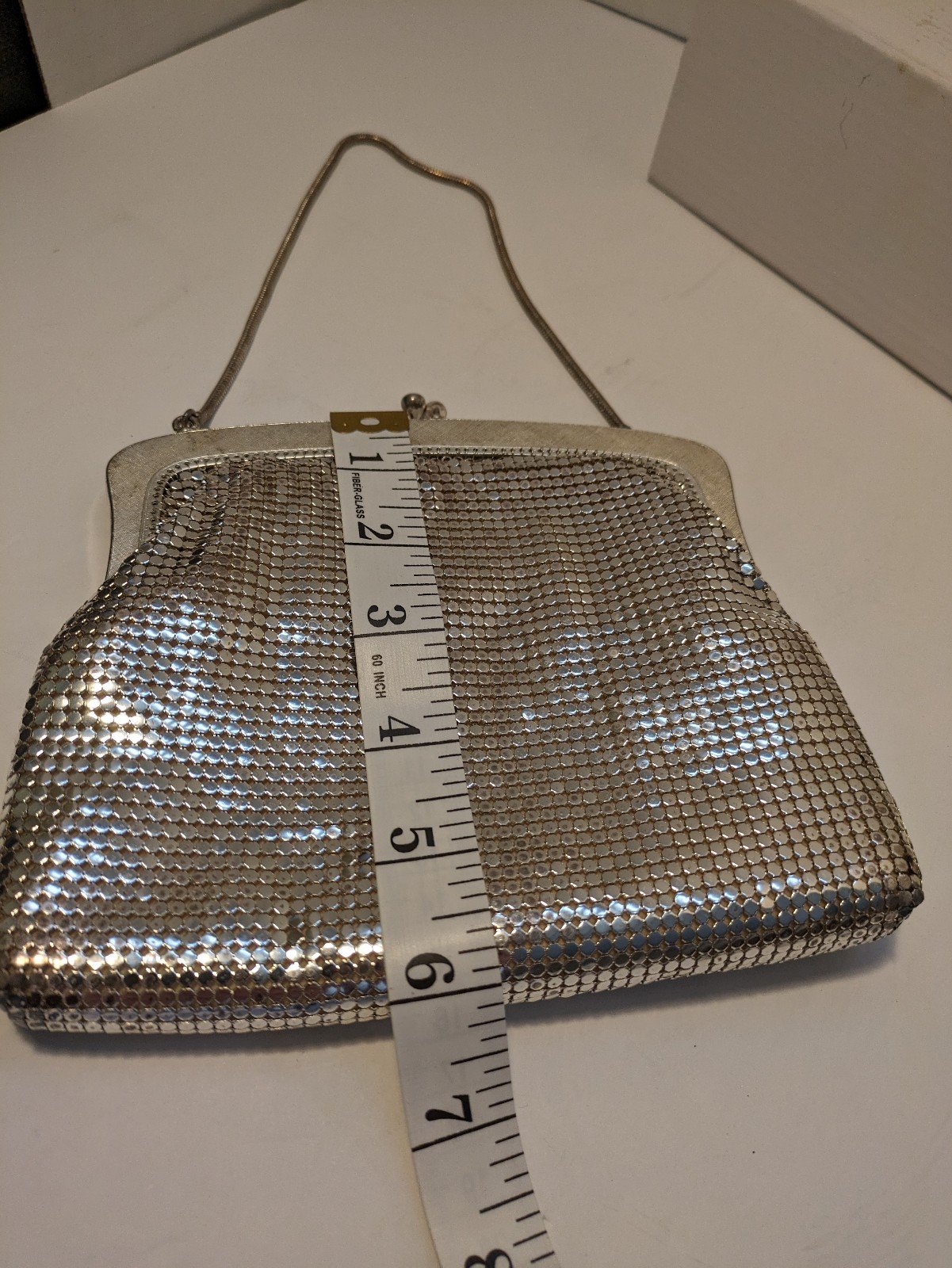 Vintage 1960s Oroton silver tone mesh hand bag made in Germany b21VgArJW