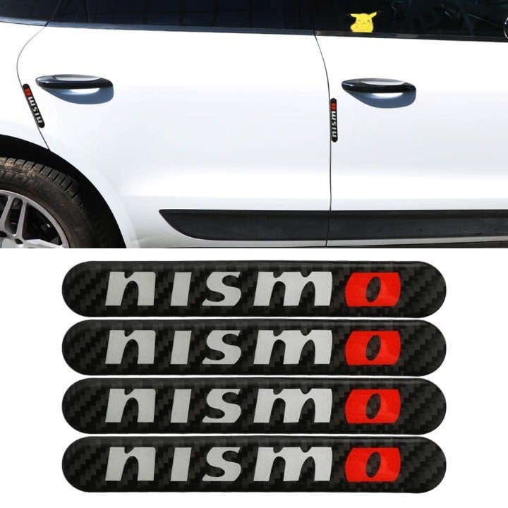 NEW 4PCS NISMO Real Carbon Fiber Black Car Trunk Fender
