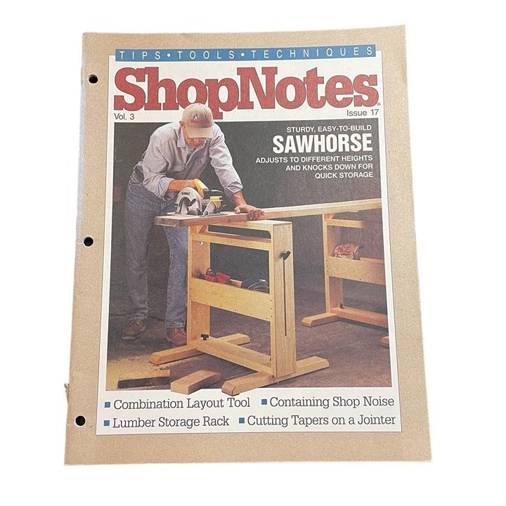 Vintage ShopNotes Woodworking Magazine Issue 17 1994 Illustrated Tips Tools Tech 5uuIp9FUN