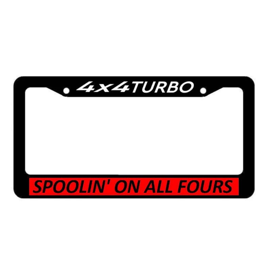 4x4 Turbo Spoolin Truck Lifted Rally Awd 4wd Racing Jdm Car License Plate Frame 3FY4nLeJQ