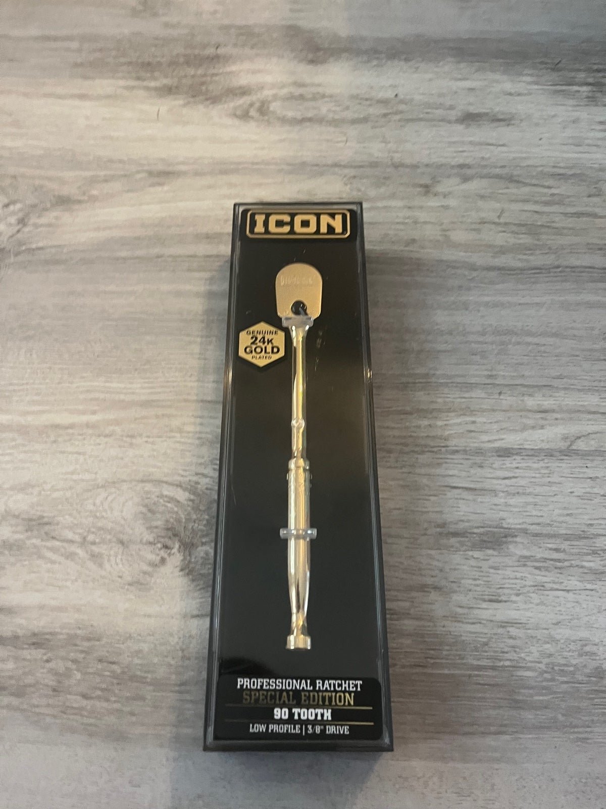 Icon 24k gold plated professional ratchet special edition 3/8 drive 2xpHWndm2