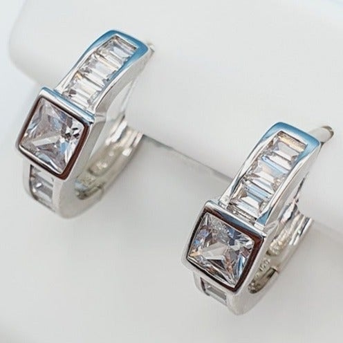925 Sterling Silver Cubic Zirconia Earrings, U19254853 enIue8YDb